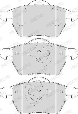 Necto FD7014A - Kit de plaquettes de frein, frein à disque cwaw.fr