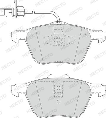 Necto FD7015A - Kit de plaquettes de frein, frein à disque cwaw.fr