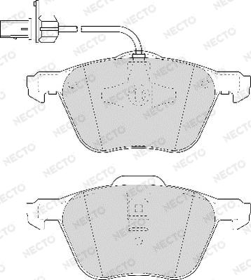 Necto FD7015V - Kit de plaquettes de frein, frein à disque cwaw.fr