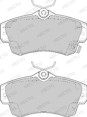 Necto FD7011A - Kit de plaquettes de frein, frein à disque cwaw.fr