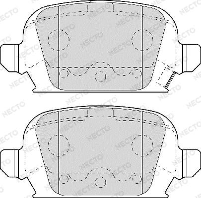 Necto FD7013A - Kit de plaquettes de frein, frein à disque cwaw.fr