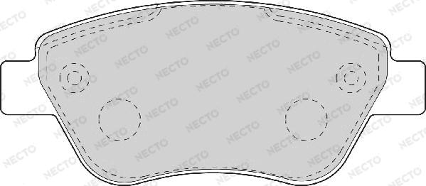 Necto FD7089A - Kit de plaquettes de frein, frein à disque cwaw.fr