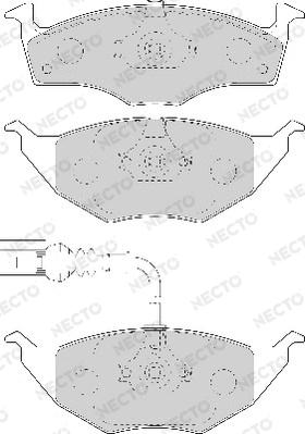 Necto FD7084A - Kit de plaquettes de frein, frein à disque cwaw.fr