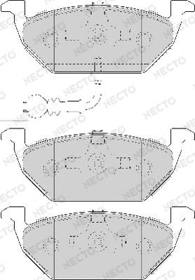 Necto FD7085A - Kit de plaquettes de frein, frein à disque cwaw.fr