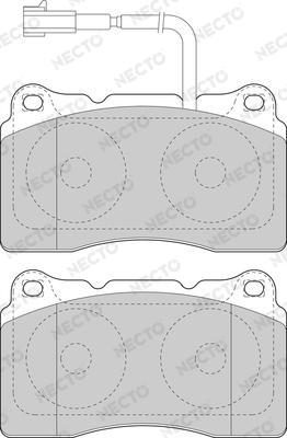 Necto FD7086A - Kit de plaquettes de frein, frein à disque cwaw.fr