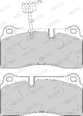 Necto FD7088A - Kit de plaquettes de frein, frein à disque cwaw.fr