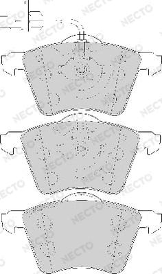 Necto FD7083A - Kit de plaquettes de frein, frein à disque cwaw.fr