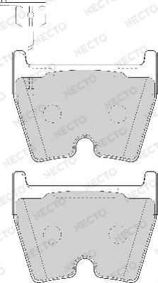 Necto FD7087A - Kit de plaquettes de frein, frein à disque cwaw.fr