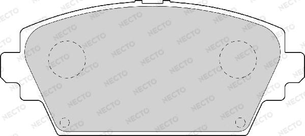 Necto FD7039A - Kit de plaquettes de frein, frein à disque cwaw.fr