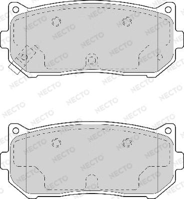 Necto FD7035A - Kit de plaquettes de frein, frein à disque cwaw.fr