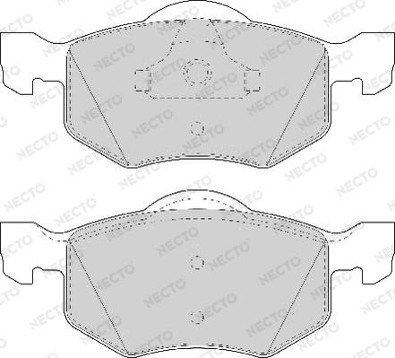 Necto FD7036A - Kit de plaquettes de frein, frein à disque cwaw.fr