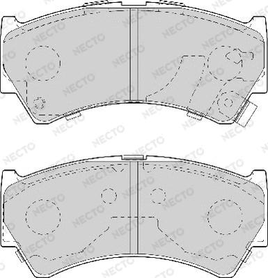 Necto FD7031A - Kit de plaquettes de frein, frein à disque cwaw.fr