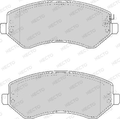 Necto FD7038A - Kit de plaquettes de frein, frein à disque cwaw.fr