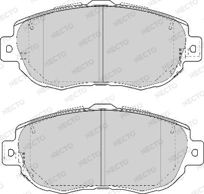 Necto FD7033A - Kit de plaquettes de frein, frein à disque cwaw.fr