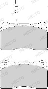 Necto FD7029A - Kit de plaquettes de frein, frein à disque cwaw.fr