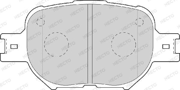 Necto FD7020A - Kit de plaquettes de frein, frein à disque cwaw.fr