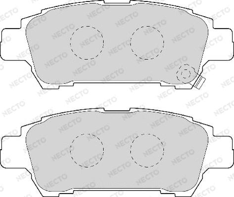 Necto FD7021A - Kit de plaquettes de frein, frein à disque cwaw.fr