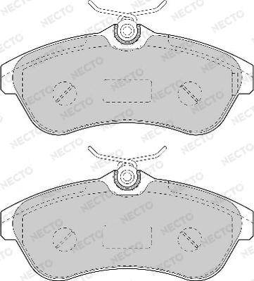 Necto FD7028A - Kit de plaquettes de frein, frein à disque cwaw.fr