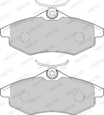 Necto FD7027A - Kit de plaquettes de frein, frein à disque cwaw.fr