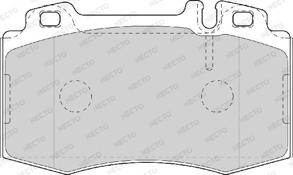 Necto FD7079A - Kit de plaquettes de frein, frein à disque cwaw.fr