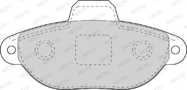 Necto FD7075A - Kit de plaquettes de frein, frein à disque cwaw.fr