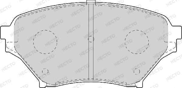 Necto FD7072A - Kit de plaquettes de frein, frein à disque cwaw.fr