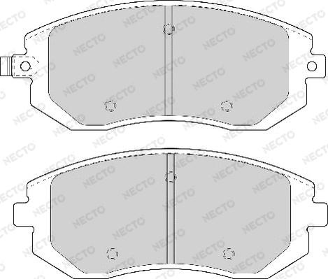 Necto FD7077A - Kit de plaquettes de frein, frein à disque cwaw.fr