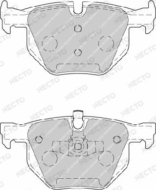 Necto FD7199A - Kit de plaquettes de frein, frein à disque cwaw.fr