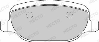 Necto FD7195A - Kit de plaquettes de frein, frein à disque cwaw.fr