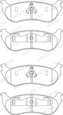 Necto FD7190A - Kit de plaquettes de frein, frein à disque cwaw.fr