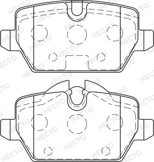 Necto FD7197A - Kit de plaquettes de frein, frein à disque cwaw.fr