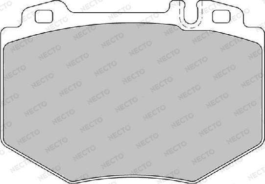 Necto FD7144A - Kit de plaquettes de frein, frein à disque cwaw.fr