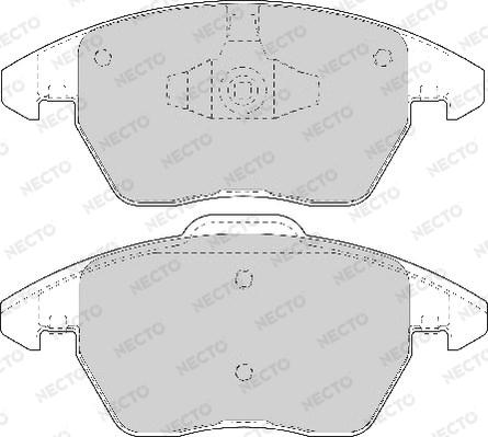 Necto FD7146A - Kit de plaquettes de frein, frein à disque cwaw.fr