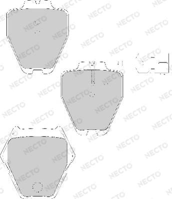 Necto FD7140A - Kit de plaquettes de frein, frein à disque cwaw.fr