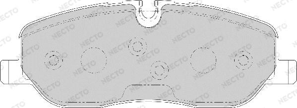 Necto FD7159A - Kit de plaquettes de frein, frein à disque cwaw.fr