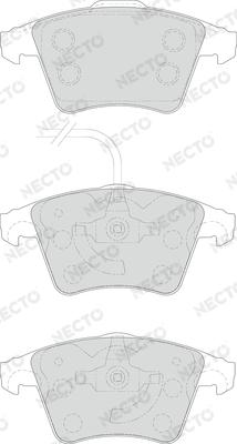 Necto FD7156V - Kit de plaquettes de frein, frein à disque cwaw.fr