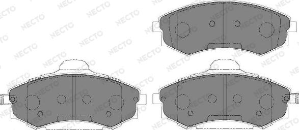 Necto FD7150A - Kit de plaquettes de frein, frein à disque cwaw.fr