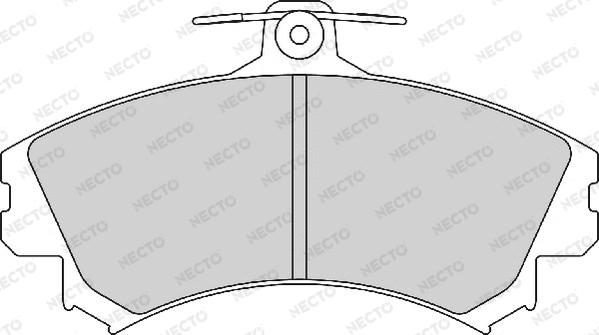 Necto FD7151A - Kit de plaquettes de frein, frein à disque cwaw.fr