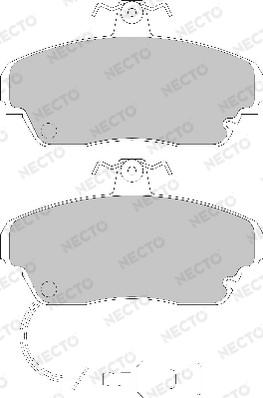 Necto FD7153A - Kit de plaquettes de frein, frein à disque cwaw.fr