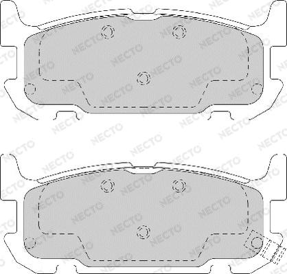 Necto FD7169A - Kit de plaquettes de frein, frein à disque cwaw.fr