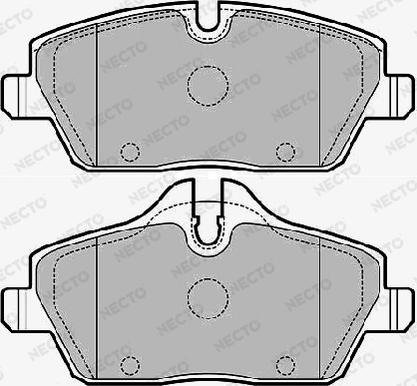 Necto FD7164A - Kit de plaquettes de frein, frein à disque cwaw.fr