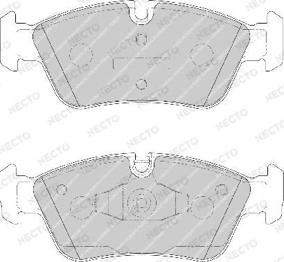 Necto FD7165A - Kit de plaquettes de frein, frein à disque cwaw.fr