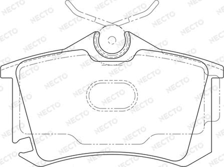 Necto FD7160A - Kit de plaquettes de frein, frein à disque cwaw.fr