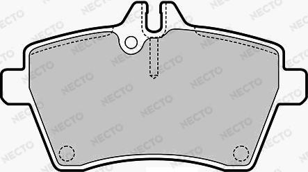 Necto FD7161A - Kit de plaquettes de frein, frein à disque cwaw.fr