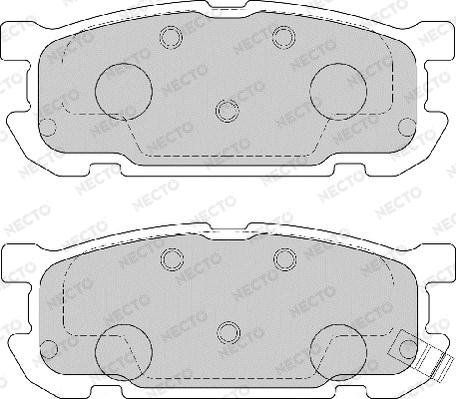 Necto FD7168A - Kit de plaquettes de frein, frein à disque cwaw.fr