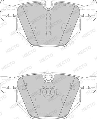 Necto FD7163A - Kit de plaquettes de frein, frein à disque cwaw.fr