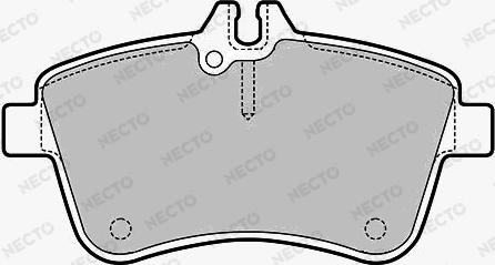 Necto FD7162A - Kit de plaquettes de frein, frein à disque cwaw.fr