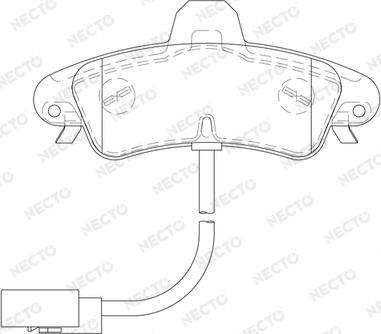 Necto FD7167A - Kit de plaquettes de frein, frein à disque cwaw.fr