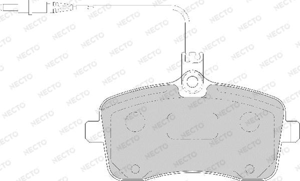 Necto FD7104A - Kit de plaquettes de frein, frein à disque cwaw.fr