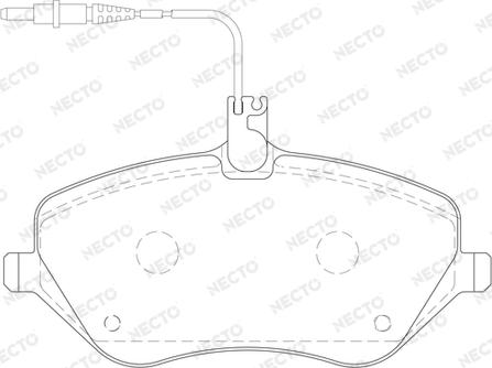 Necto FD7105A - Kit de plaquettes de frein, frein à disque cwaw.fr